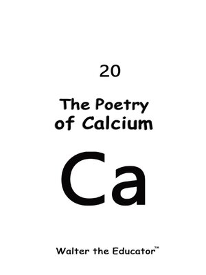 cover image of The Poetry of Calcium